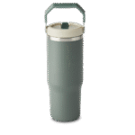 30oz Stainless Steel Top Handle Tumbler - Forest Green - Image 3