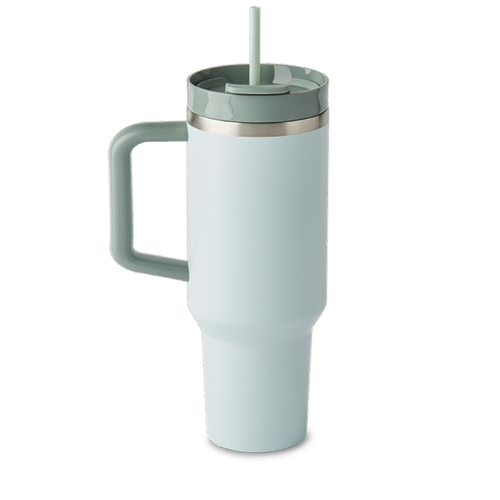 40oz Stainless Steel Tumbler - Sage - Image 2