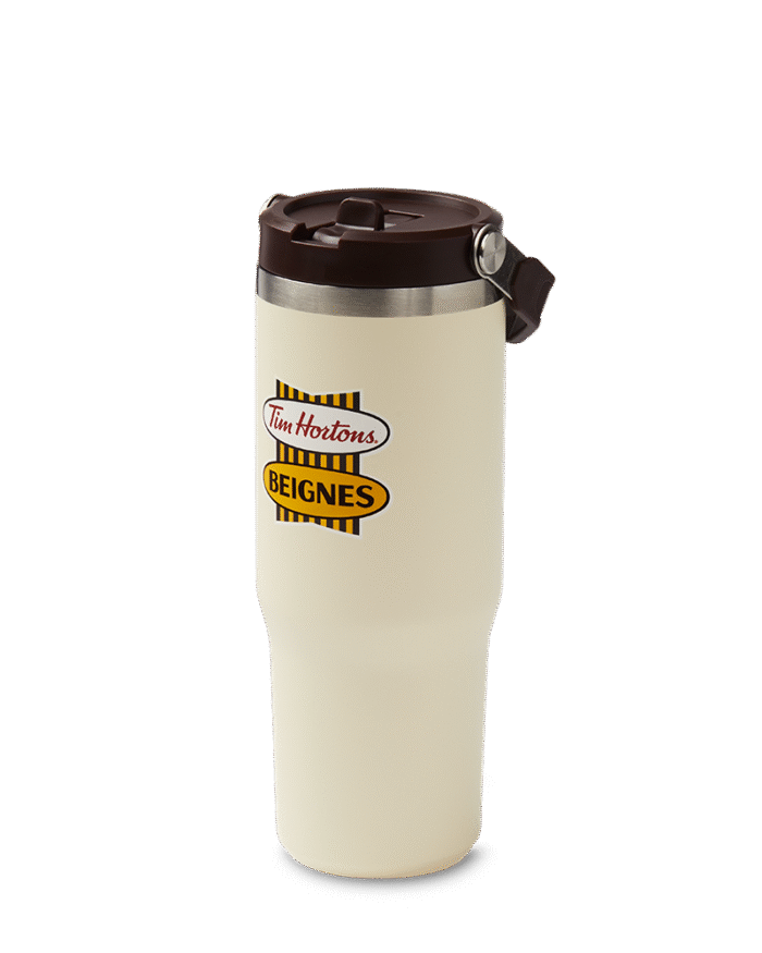 30oz Stainless Steel Top Handle Tumbler - French Retro Logo - Image 2