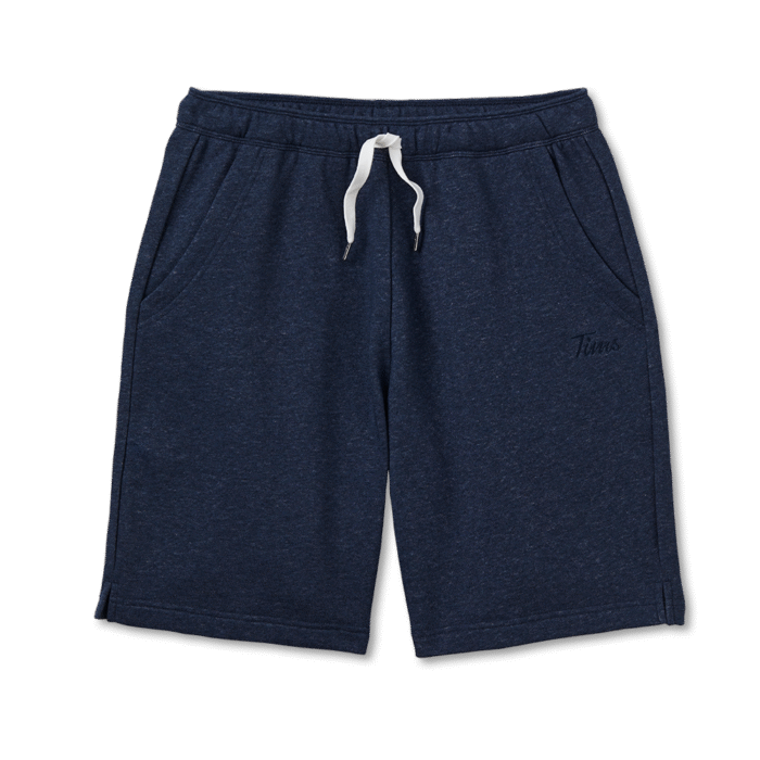 Tims Unisex French Terry Shorts - Navy Marl 9" - Image 7
